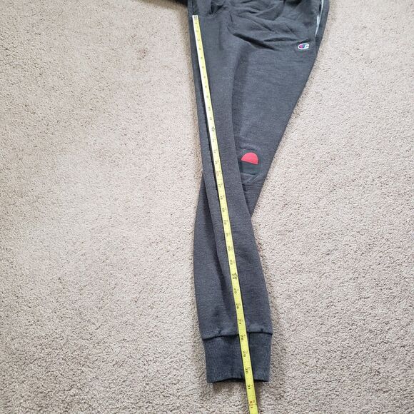 Lot Of 2 Champion Spellout Size Small Mens Black & Gray Jogger Sweatpants - Picture 8 of 13